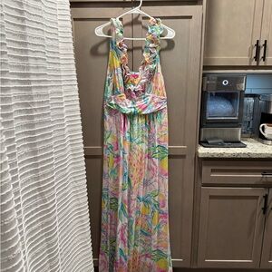 Lilly Pulitzer Multicolor Ruffled Dress Fiesta Bamba